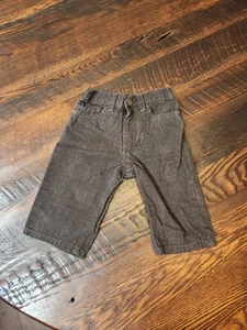 Kenneth Cole Reaction Pants Toddler Baby Boys Brown Plaid Dress 12M Months - Picture 1 of 6