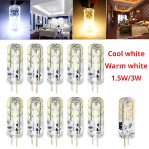 10X G4 1.5W/3W 24LED SMD Capsule Corn Light Bulbs Replace Halogen White 12V AUS - Picture 1 of 20