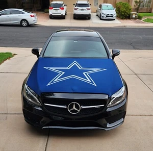 Dallas Cowboys Auto Kapuzenabdeckung | Sportflaggen | Kapuzenflaggen | NFL Flaggen 150x120cm - Bild 1 von 4