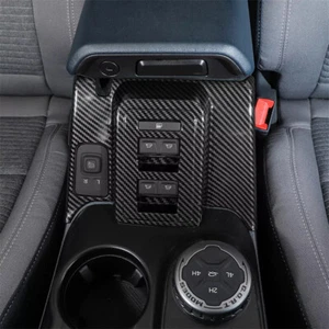 For Ford Bronco 2021-2025 Carbon Fiber Window Lift Switch Panel Cover Trim  - Bild 1 von 6