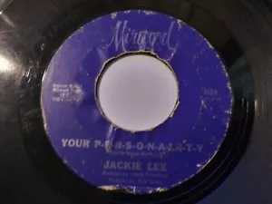 Jackie Lee - Your P-E-R-S-O-N-A-L-I-T-Y VG Original MIRWOOD 45 Record 1963 Soul - Picture 1 of 2
