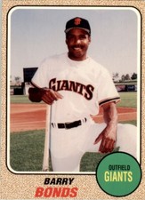 1993 Baseball Card Magazine '68 Topps Replicas #SC72 Barry Bonds Giants