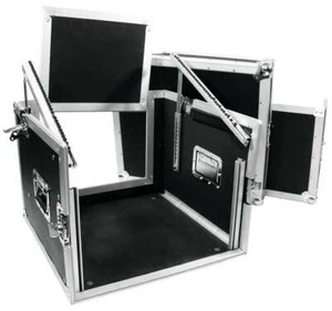 6/10 HE 19" ROADINGER DJ-Rack Winkelrack Kombicase L-Rack Workstation Flightcase - Picture 1 of 10
