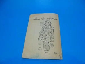 VTG 1940s/50s Anne Adams Sewing Pattern 4903 Girls Dress & Panties Size 6 - Picture 1 of 3