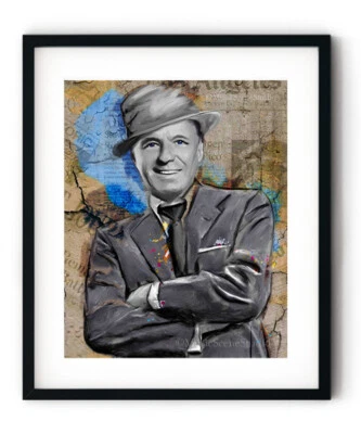 Arte de pared Frank Sinatra, impresión de Frank Sinatra, arte de Sinatra, años 50, música años 50 Foto 1 de 3