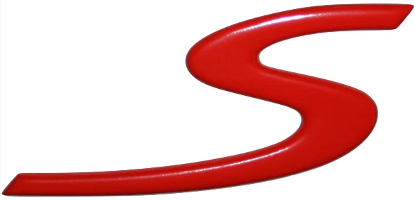 Orig. Porsche emblema S rojo signo inscripción roja Cayman Boxster 986 987 981