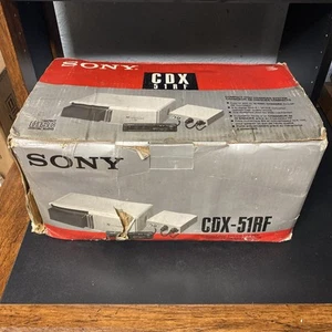 New Sony CDX-51RF Compact 10 Disc Changer System Complete In Box Rare - Picture 1 of 11