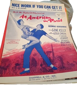 Partituras - Un americano en París Gershwin 1937 vintage - Imagen 1 de 5