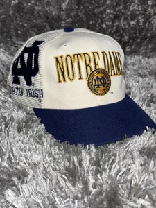 Vintage Notre Dame Hat Cap Snapback Sports Specialties Fighting Irish Wool Blend - Picture 1 of 13