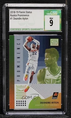 2018-19 Panini Status Rookie Prominence DeAndre Ayton #1 CSG 9 Mint RC - Image 1 of 2