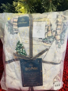 Pottery Barn Teen Harry Potter Flannel Pajama Set Size Small Christmas Hogwarts - Picture 1 of 6