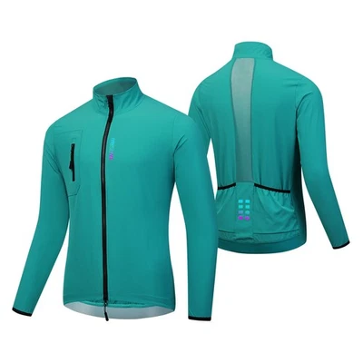 Chaqueta de Ciclismo WOSAWE Ligera Carreras Para Hombre YKK Cremallera Completa Abrigo de Viento Correr Foto 1 de 4