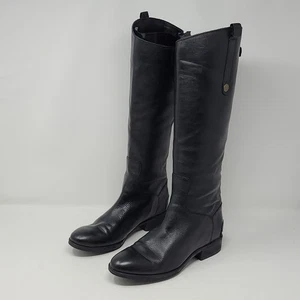 Botas Sam Edelman Penny de cuero hasta la rodilla negras talla 8,5 - Imagen 1 de 8
