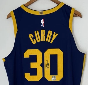 Stephen Curry Signed Warriors Nike ADV NBA Authentic Autograph Jersey USASM BAS - Picture 1 of 13