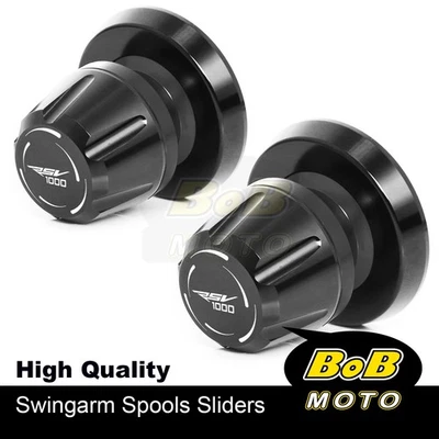 Carretes basculantes M6 negros L-Sonic Fit Aprilia RSV MILLE S/R 05 06 07 08 Foto 1 de 4