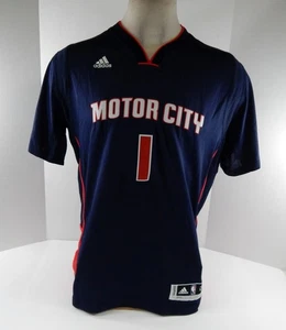 Camiseta deportiva Adidas 2015 para hombre Detroit Pistons Reggie Jackson #1 Swingman azul marino nueva con etiquetas L 65S - Imagen 1 de 8