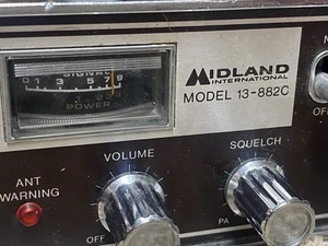 Vintage Midland International Model 13-882C 23 Channel Vintage CB Radio 1976 Mic - Bild 1 von 24