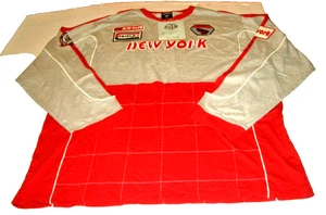 FNF Herren Y2K New York Racing Team rot/grau Grafik Langarm Pullover-Größe 3XL - Bild 1 von 20