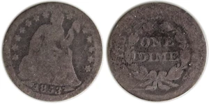 Sitzender Liberty Groschen 1853 mit Pfeilen ca. gut - guter Zustand - Bild 1 von 1