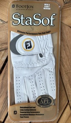 Guante de golf Footjoy Sta-Sof para hombre cadete izquierdo mediano nuevo de stock Foto 1 de 4