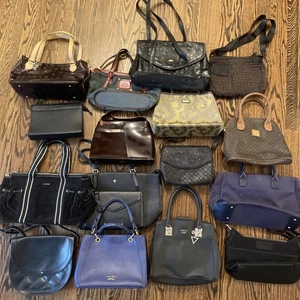 Women's Designer Purses, Handbags Lot of 16 Agnis B, Vega, Nina Ricci, Lancel ++ - Picture 1 of 24