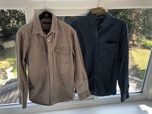 Set Of Two Cotton Mens Shirts /Jackets Size M In Vgc - Picture 1 of 8