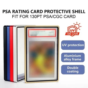 For 35PT-130PT BGS/PSA/CGC Magnetic Metal Slab Graded Card UV Protection Case - Picture 1 of 19