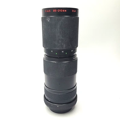 Quantaray 85-210mm f/4.5 Telephoto Zoom Lens for Canon FD Mount SLR Film Camera - Image 1 of 3