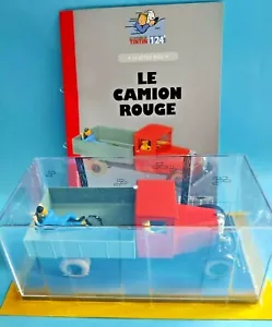 Camion Rosso BLUE LOTUS TINTIN AUTO 1/24 SCATOLA MODELLO PRESSOFUSO + LIBRETTO - Foto 1 di 4