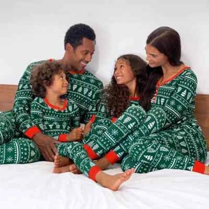 Matching Festive Family Christmas pajamas set - Picture 1 of 6
