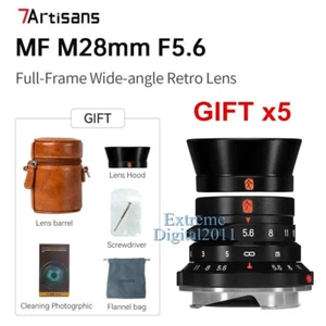 7artisans 28mm F5.6 Full Frame Wide Angle M Mount Lens for Leica M M6 M10 Camera - Picture 1 of 12