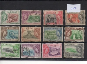Dominica (29) - 1954 - Definitive Selection - Fine Cancels - SG Cat 21£ - Bild 1 von 1