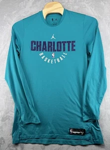 Jordan Charlotte Hornets Long Sleeve Teal Shirt Team Issued Men’s Size XLT - Picture 1 of 6