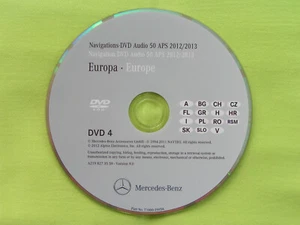 DVD NAVIGATION MERCEDES BENZ AUDIO 50 APS OSTEUROPA 2013 A B E GL M R SLK TÜRKIS - Bild 1 von 2
