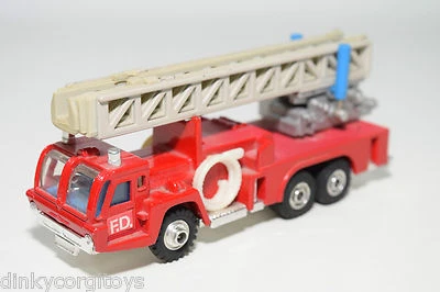 SHINSEI MINI POWER SNORKEL FIRE ENGINE LADDER TRUCK MOLTO VICINO COME NUOVO - Immagine 1 di 4