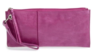 Hobo Vida Women's Leather Wristlet Clutch Bag Handbag Purse in Pansy - Picture 1 of 1