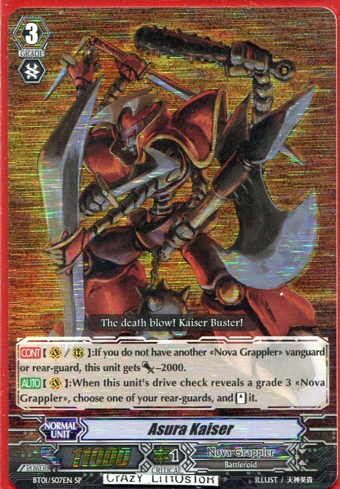 CARDFIGHT VANGUARD ASURA KAISER NM/MINT BT01/S07EN SP - Image 1 of 1