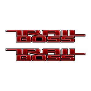 Trail Boss Decals Bedside Replacement Sticker / Pack of 2 - Bild 1 von 5