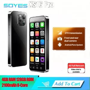 SOYES XS16 Pro Ultra-Thin Mini Sized Smartphone 4GB+128GB GooglePlay Android 10 - Picture 1 of 18