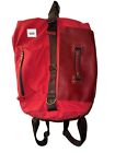 Anvanda Stockholm Great F*Cking Backpack Red W/Leather Convertible Messenger L10
