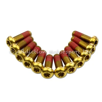 12x KTM 990 Supermoto 2011-2013 Oro Titanio Disco Delantero Rotor Tornillos Foto 1 de 3