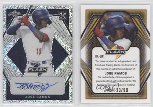 2021 Leaf Flash Navy /99 Jose Ramos #BA-JR1 Auto