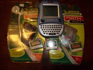 Sistema de juego portátil de aprendizaje Leap Frog Quantum Leap iQuest probado + 4 cartuchos - Imagen 1 de 10