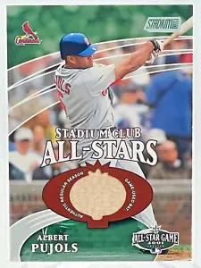 2002 Stadium Club ALBERT PUJOLS Game-Used Bat /800 Card #SCAS-AP Topps All-Stars - Picture 1 of 2