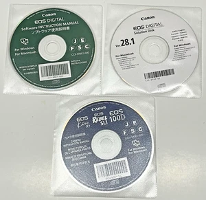 Canon EOS Digital 28.1 Rebel SL1 Software Instruction Manual Solution 3 Disc Set - Picture 1 of 3