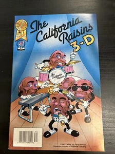 California Raisins en 3-D #1 Blackthorne Publishing sin gafas (Com267) - Imagen 1 de 11