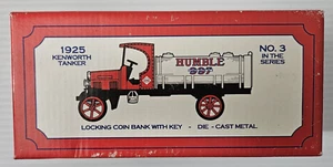 Ertl Coin Bank Humble Motor Oil Kenworth Tanker with Key 3rd In A Series 1925 - Picture 1 of 6