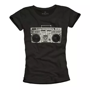CAMISA DE HIP HOP DE MUJER GETTOBLASTER CON CAJA DE PLUMA - CAMISETA DE NIÑA GETTO - Imagen 1 de 1