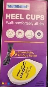 YOUTHBELIEF Heel Cup For Plantar Fasciitis Size W4.5-8.5/M6-9 - Picture 1 of 1