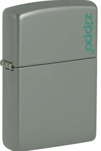 ZIPPO Feuerzeug ZIPPO Sage Grün / Grau 60006255 einfarbiges Zippo mit Logo  - Bild 1 von 3